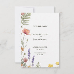 Celestial Moon and Stars Wedding Save the Date