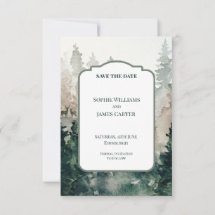 Celestial Moon and Stars Wedding Save the Date