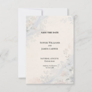 Celestial Moon and Stars Wedding Save the Date