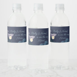 Celestial Moon Baby Shower Water Bottle Labels   W