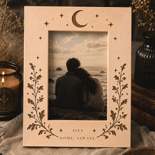 Celestial Moon Botanical Engraved Frames
