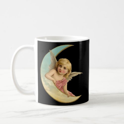Celestial Moon Cherub Angel Coffee Mug