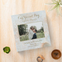 Celestial Moon Custom Photo Text Guest Wedding