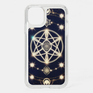 Celestial Moon Cycle Mandala – Sacred Geometry Speck iPhone 11 Case