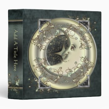 Celestial Moon Design 1.5" Avery Binder by EarthMagickGifts at Zazzle