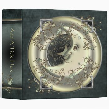 Celestial Moon Design 2" Avery Binder by EarthMagickGifts at Zazzle
