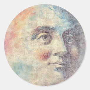 Celestial Moon Dream Vintage Sticker