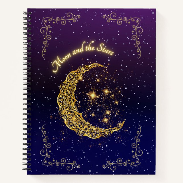 Celestial Moon Journal and Notebook (Front)