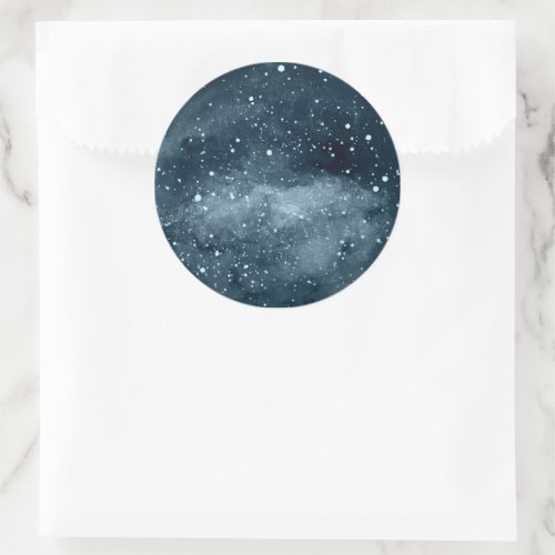 Celestial Moon  Night Sky Envelope Seal Sticker