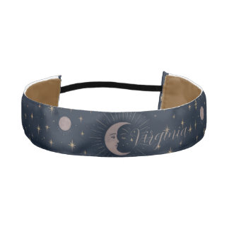 Celestial Moon Pattern | Cosmic Custom Women’s  Athletic Headband