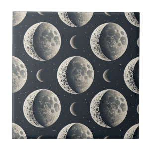 Celestial Moon Phase (1) Ceramic Tile