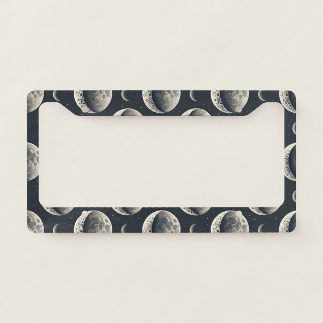 Celestial Moon Phase (1) License Plate Frame (Front)