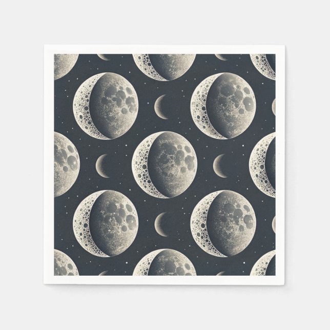 Celestial Moon Phase (1) Napkins (Front)