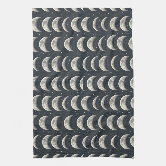 Celestial Moon Phase (2) Kitchen Towel (Vertical)
