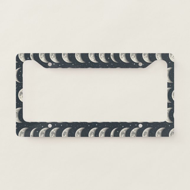 Celestial Moon Phase (2) License Plate Frame (Front)