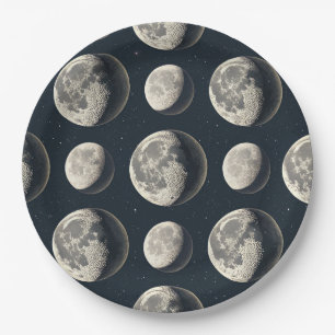 Celestial Moon Phase (2) Paper Plates