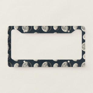 Celestial Moon Phase (3) License Plate Frame