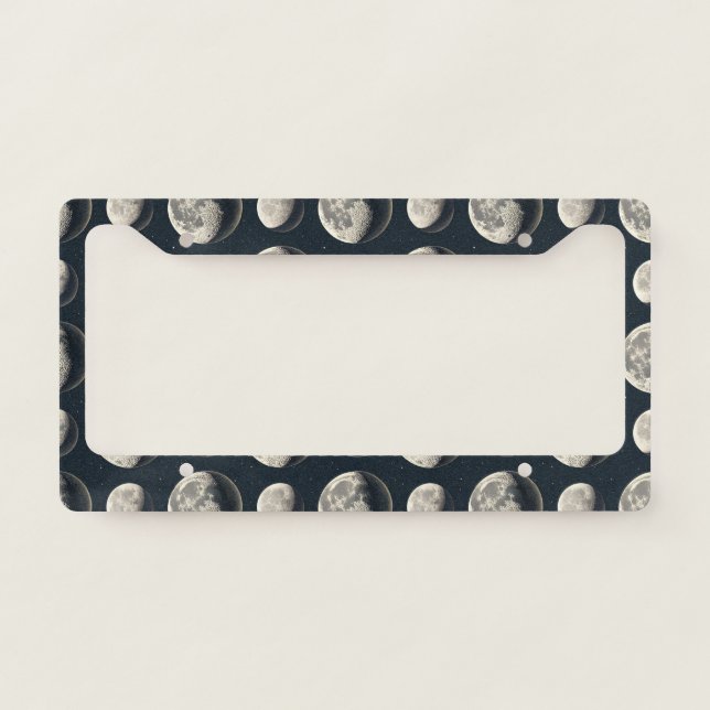 Celestial Moon Phase (3) License Plate Frame (Front)