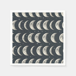 Celestial Moon Phase (3) Napkins