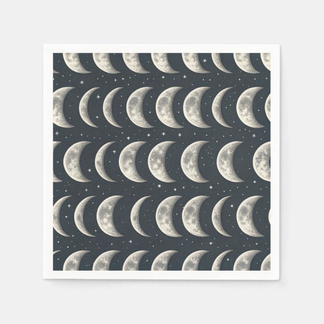 Celestial Moon Phase (3) Napkins (Front)