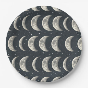 Celestial Moon Phase (3) Paper Plates