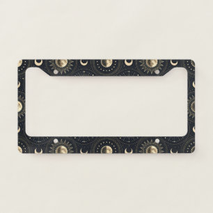Celestial Moon Phase (4) License Plate Frame