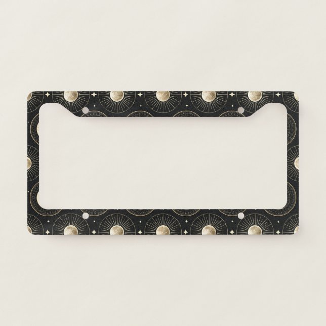 Celestial Moon Phase (5) License Plate Frame (Front)