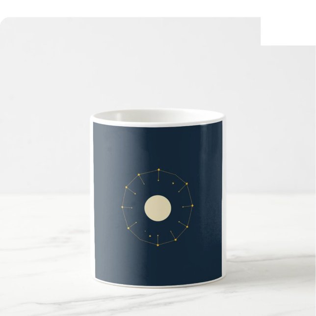 Celestial Moon Phase Mug - Indigo & Gold (Creator Uploaded)