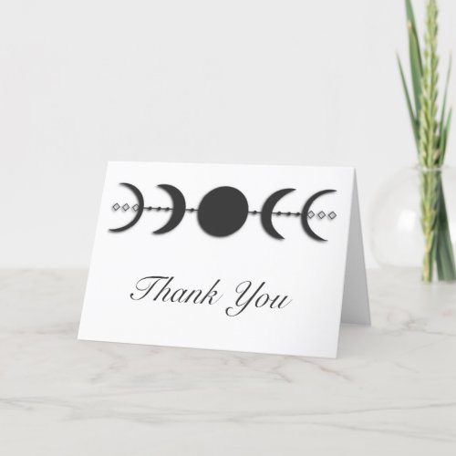 Celestial Moon Phases Handfasting Thank You Card