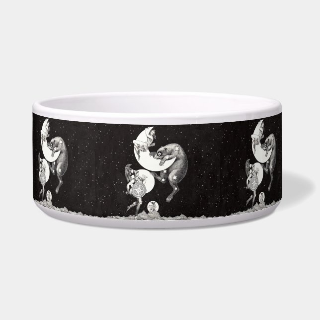 Celestial Moon Sky Universe God Night Illustration Bowl (Front)