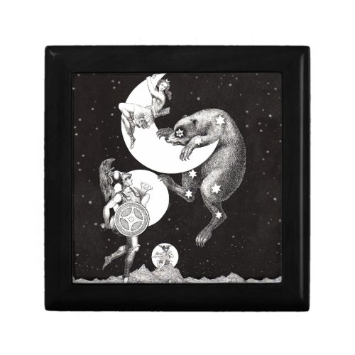 Celestial Moon Sky Universe God Night Illustration Gift Box