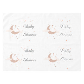 Celestial Moon & Stars Gender Neutral Welcome Baby Tablecloth