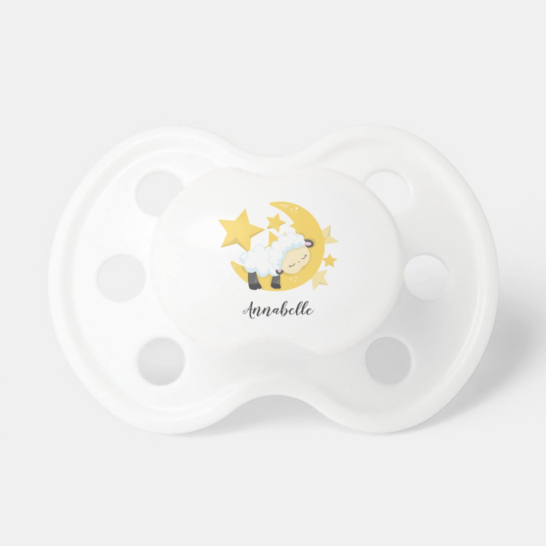 Celestial Moon Stars Lamb Baby Shower Monogram Pacifier Zazzle celestial-moon-stars-lamb-baby-shower-monogram-pacifier-zazzle