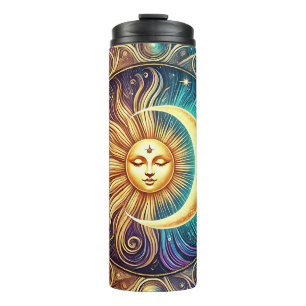 Celestial Moon Sun Elegant wwwwwwwwwwwwwwwwwwwwwww Thermal Tumbler