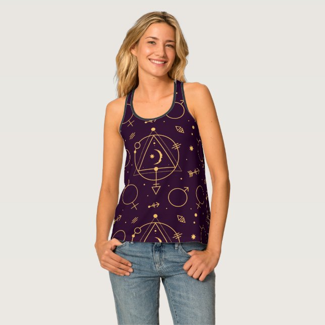Celestial Moon Theme Tank Top (Front Full)