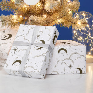 Celestial Moon Theme Wrapping Paper