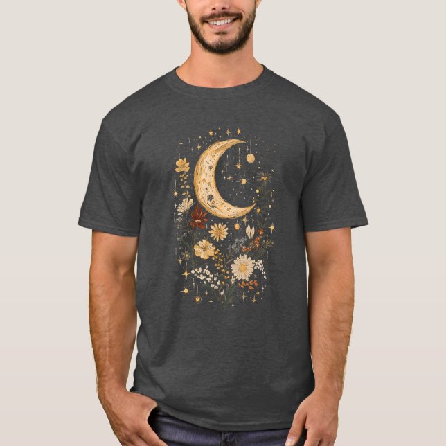 Celestial Moonlit Garden T-Shirt (Front)