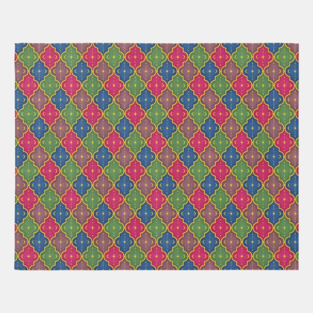 Celestial Moroccan Tile (medium scale) Outdoor Rug (Front)