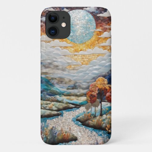 Celestial Mosaic Natures Artful Symphony iPhone 11 Case