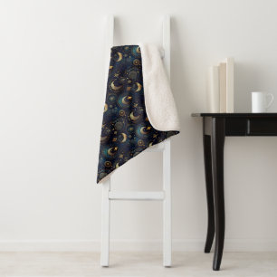 Celestial Mosaic Sherpa Blanket