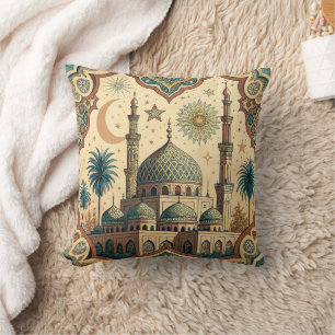 Celestial Mosque Throw Pillow