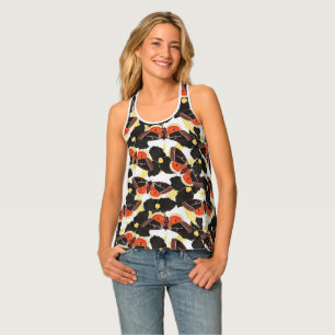 Celestial Moth Butterfly Pattern Tank Top