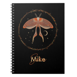 Celestial Moth Personalized  Notebook