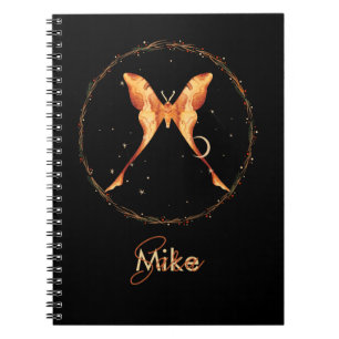 Celestial Moth Personalized  Notebook