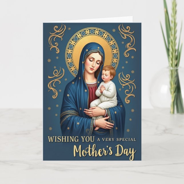Celestial Mothers Love Portrait Card (Front)