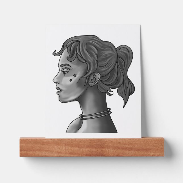 Celestial Muse Minimalist Wall Art Print Picture Ledge (Front)