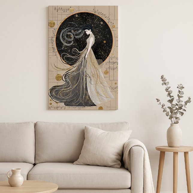 Celestial Muse Wall Art | Dreamy Cosmic Woman (Creator Uploaded)