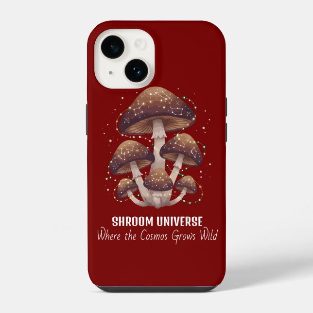 Celestial Mushroom Constellation Universe Iphone Case (Back)