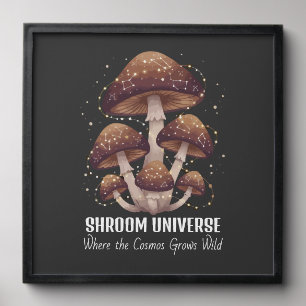 Celestial Mushroom Constellation Universe Peel And Stick Photo Tile