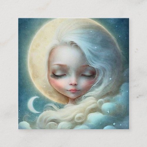 Celestial Mystic Art Square Business Card